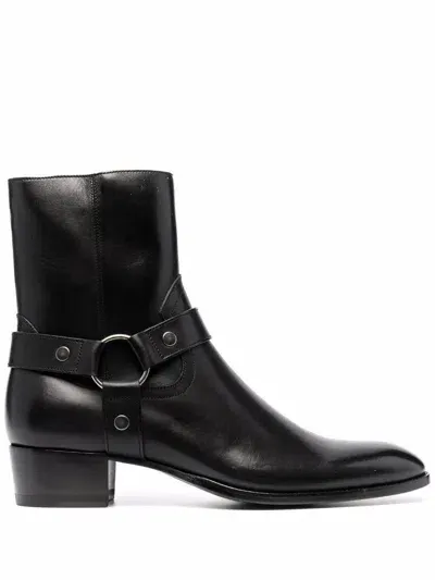 Saint Laurent Boots In Black