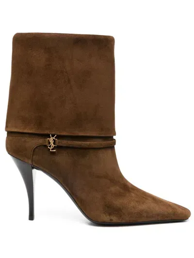 Saint Laurent Boots In Brown