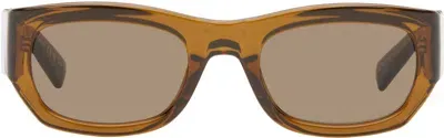 Saint Laurent Brown Sl 713 Sunglasses In Brown-brown-brown