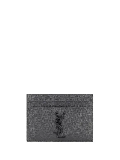 Saint Laurent Card Holder In Nero