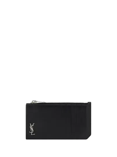 Saint Laurent Card Holder In Nero