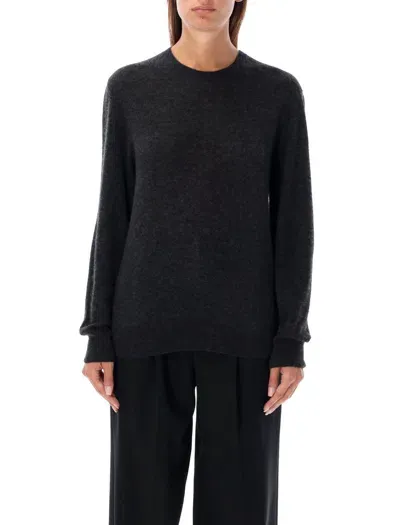 Saint Laurent Cashmere And Silk Sweater In Black