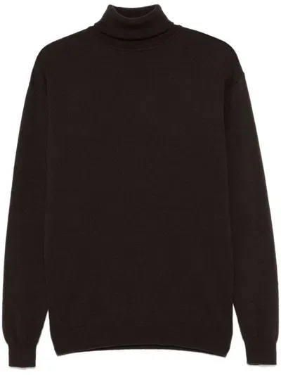 Saint Laurent Cashmere Sweater In Brown