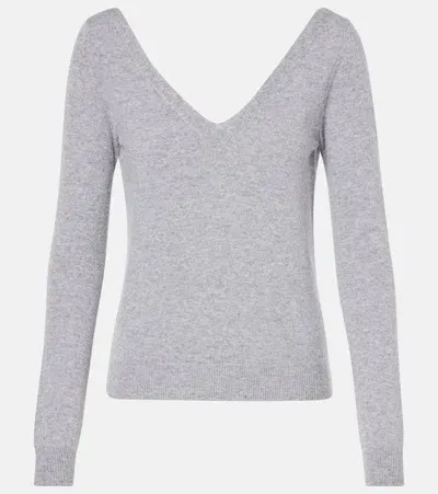 Saint Laurent Cashmere Sweater In Grey