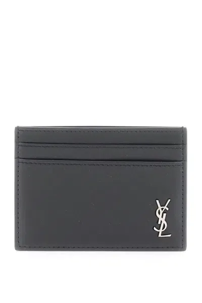 Saint Laurent Cassandre Cardholder In Black