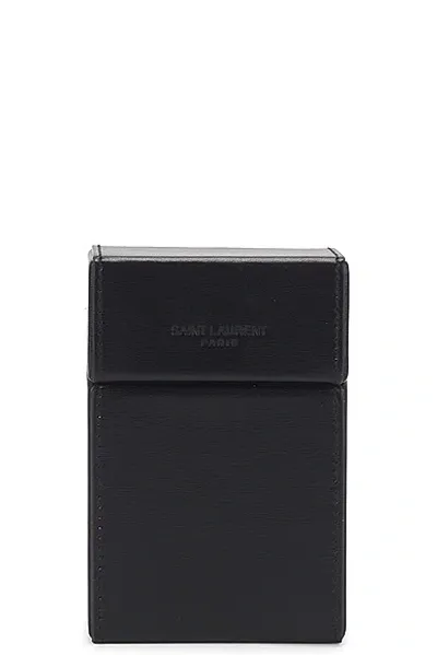 Saint Laurent Cigarette Box In Nero