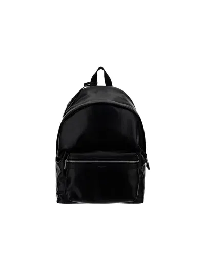 Saint Laurent City Backpack In Black