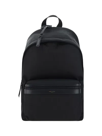 Saint Laurent City Backpack In Nero