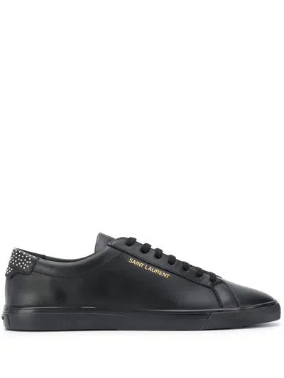 Saint Laurent Court Classic Sl/10 Sneakers In Black