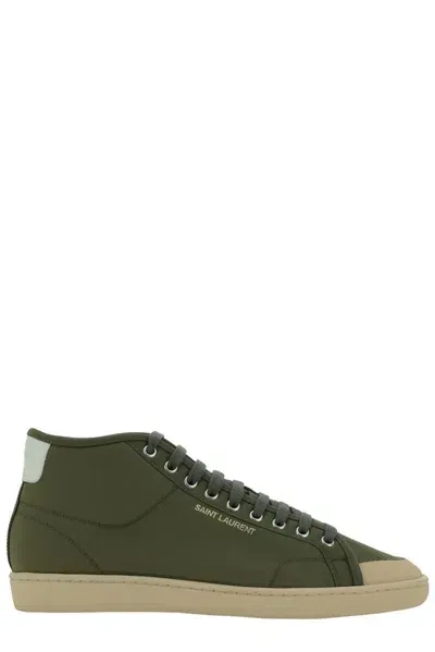 Saint Laurent Court Classic Sl/39 Sneakers In Green