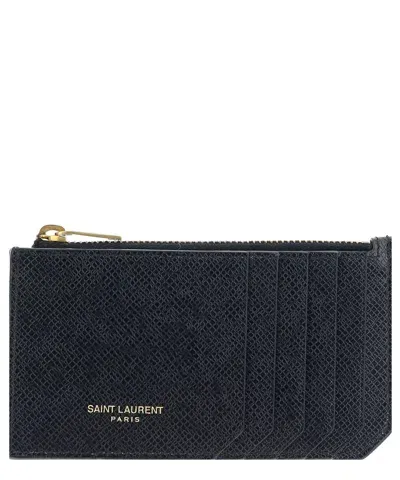 Saint Laurent Credit Card Holder In Black