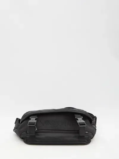 Saint Laurent Crossbody Bag In Nylon In Black