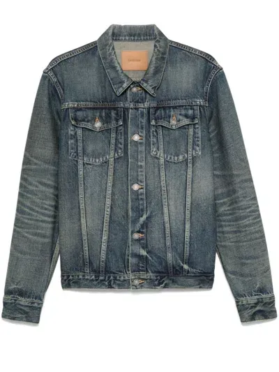 Saint Laurent Denim Jacket In Blue