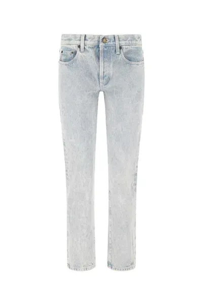 Saint Laurent Denim Jeans In Light Blue