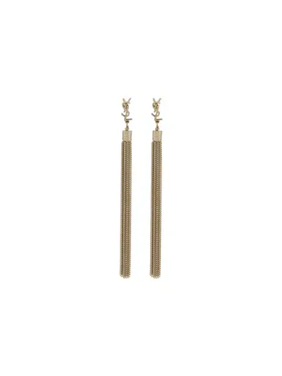 Saint Laurent Earrings In Dore Clair