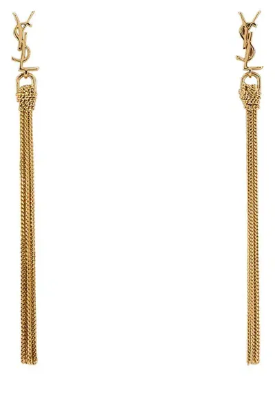 Saint Laurent Earrings In Gold