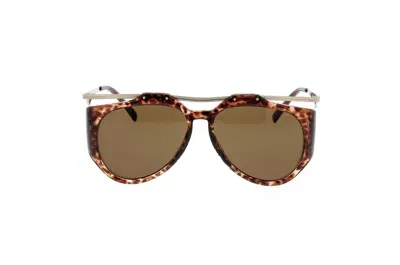 Saint Laurent Eyewear Sl M137 Amelia Aviator Frame Sunglasses In Multi