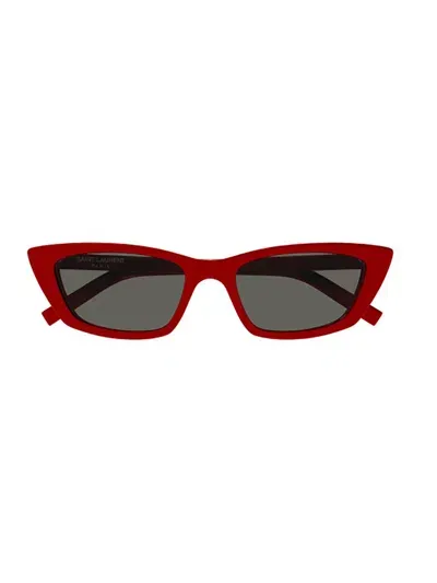 Saint Laurent Eyewear Cat In Red