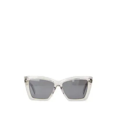 Saint Laurent Eyewear Cat In White