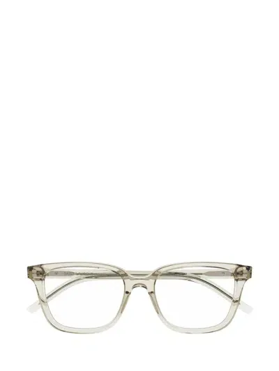 Saint Laurent Eyewear Eyeglasses In Beige