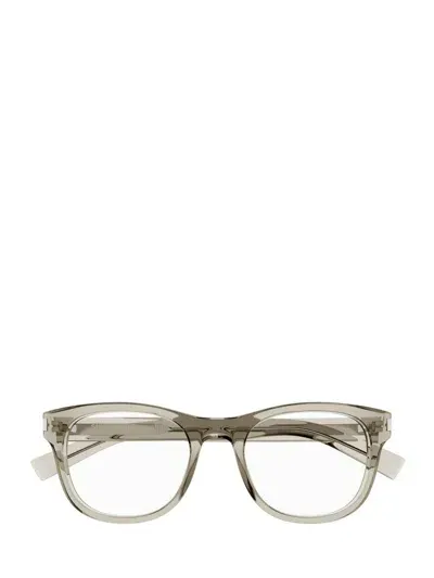 Saint Laurent Eyewear Eyeglasses In Beige