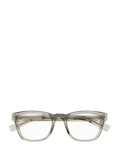 Saint Laurent Eyewear Eyeglasses In Beige