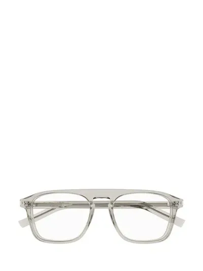 Saint Laurent Eyewear Eyeglasses In Beige