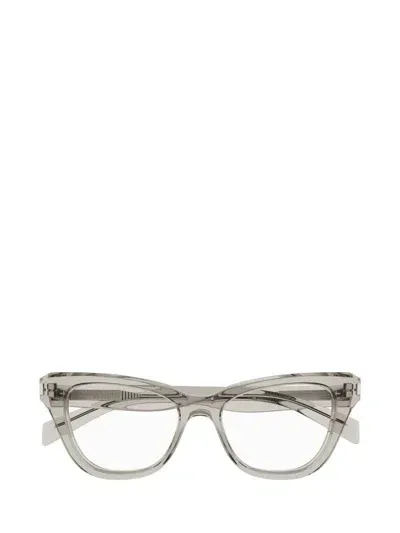 Saint Laurent Eyewear Eyeglasses In Beige