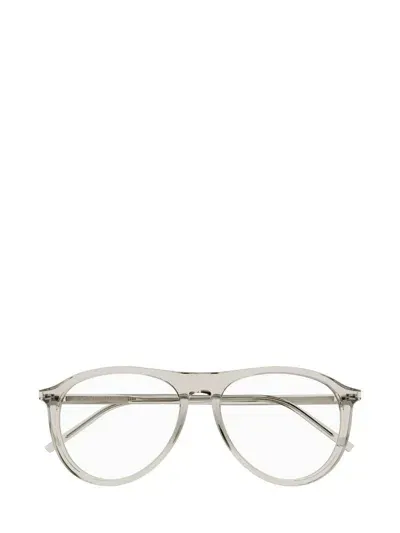 Saint Laurent Eyewear Eyeglasses In Beige