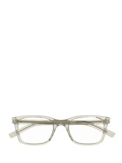 Saint Laurent Eyewear Eyeglasses In Beige