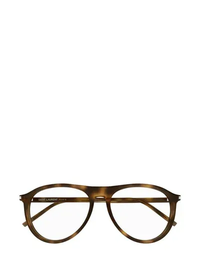 Saint Laurent Eyewear Eyeglasses In Brown