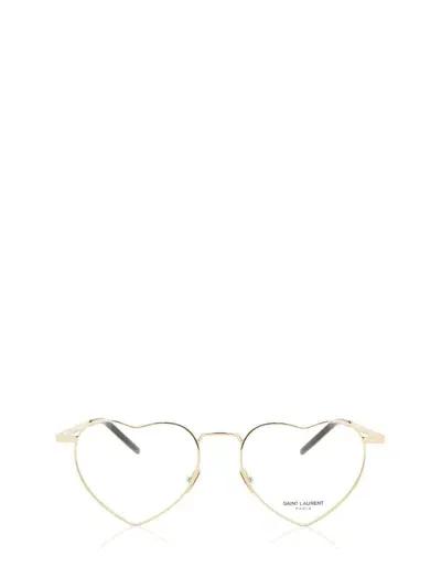 Saint Laurent Eyewear Eyeglasses In Gold