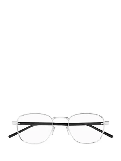 Saint Laurent Eyewear Eyeglasses In Silver