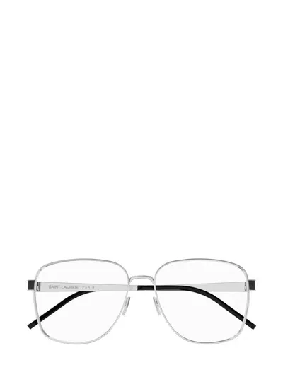 Saint Laurent Eyewear Eyeglasses In Silver