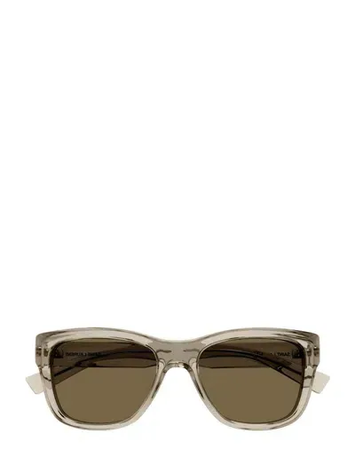 Saint Laurent Eyewear Butterfly Frame Sunglasses In Beige