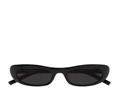 Saint Laurent Eyewear Rectangular Frame Sunglasses In Black