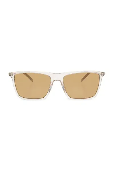 Saint Laurent Eyewear Rectangular Frame Sunglasses In Transparent