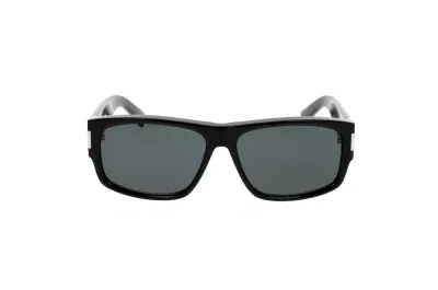 Saint Laurent Eyewear Square Frame Sunglasses In Black