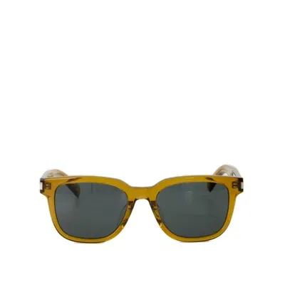 Saint Laurent Eyewear Square Frame Sunglasses In Yellow