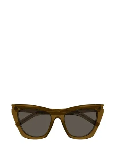 Saint Laurent Eyewear Sunglasses In Brown