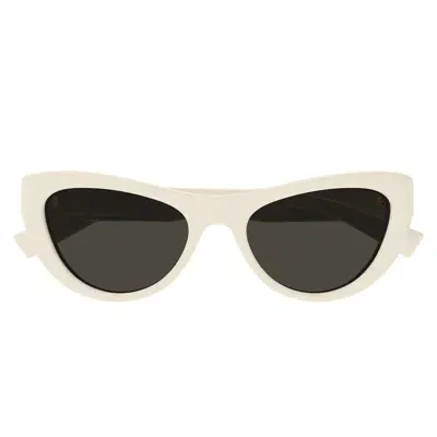 Saint Laurent Eyewear Sunglasses In Ivory