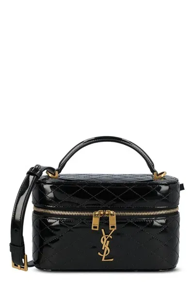 Saint Laurent Gaby Vanity Bag In Black