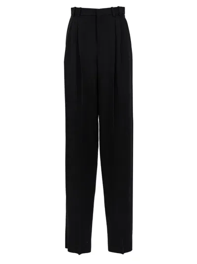 Saint Laurent Grain De Poudre Pants In Black