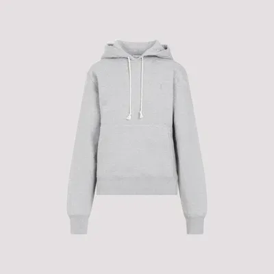 Saint Laurent Grey Cotton Hoodie