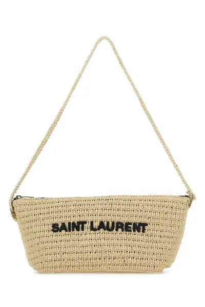 Saint Laurent Handbags. In Beige O Tan