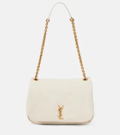 Saint Laurent Jamie 4.3 Leather Shoulder Bag In White