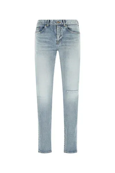 Saint Laurent Jeans In Santamonicablue