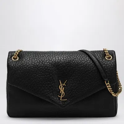 Saint Laurent Large Black Calypso Bag In White