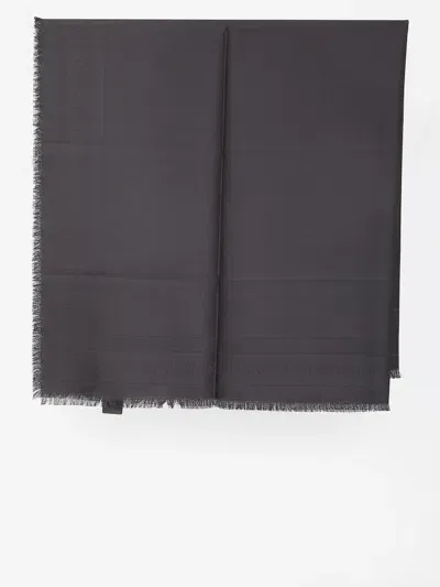 Saint Laurent Large Square Scarf In Black