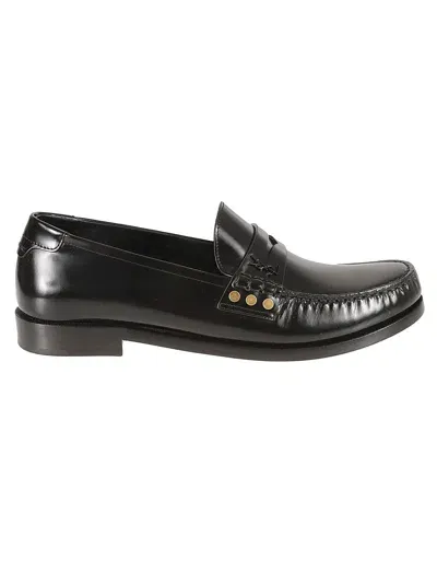 Saint Laurent Le 15 Loafers In Black